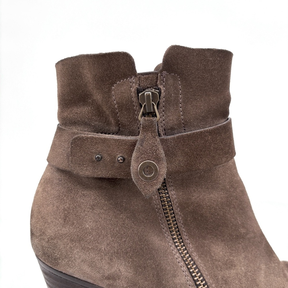 PAUL GREEN Sheridan Brown Nubuck Suede Ankle Boots 8 - Picture 5 of 15